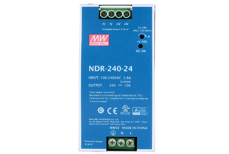 安全快充，一手掌握！明緯金屬殼帶線充電器